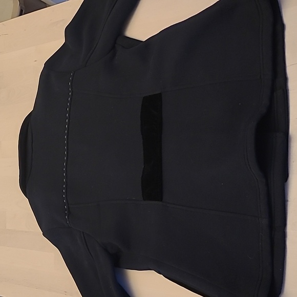 EUC Knitted Dove Anthropologie Black Cotton Blend Button Front Jacket - Picture 9 of 16